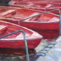 Rote Boote 60x80cm